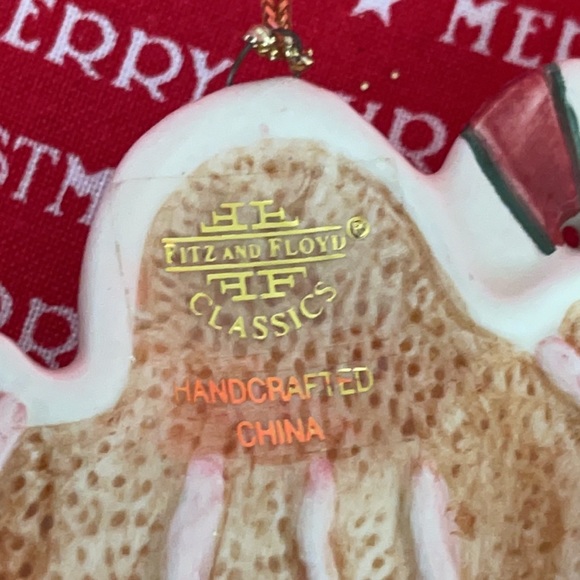 Fitz & Floyd Gingerbread Man Candy Cane ornament - Picture 4 of 5
